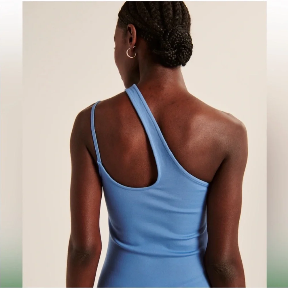 NWT abercrombie & fitch asymmetrical one-shoulder ponte mini dress - Picture 4 of 7